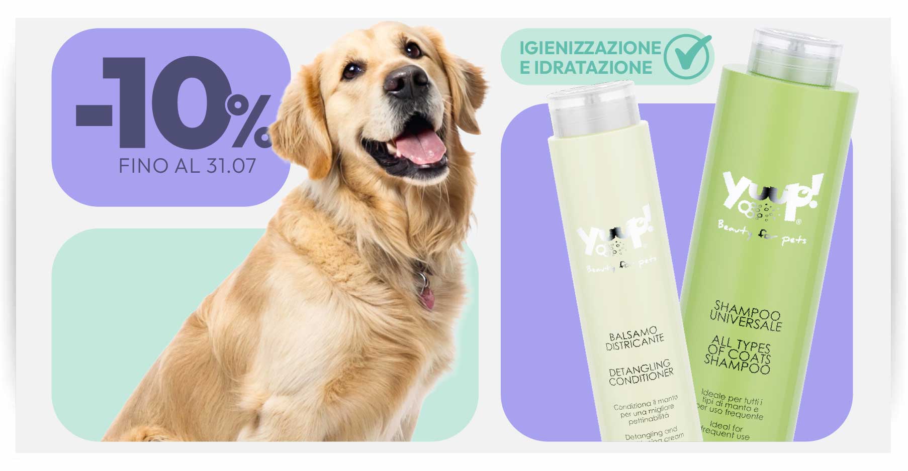 10% su Shampoo Universale - Balsamo Districante - Protezione Solare - Paw Balm
